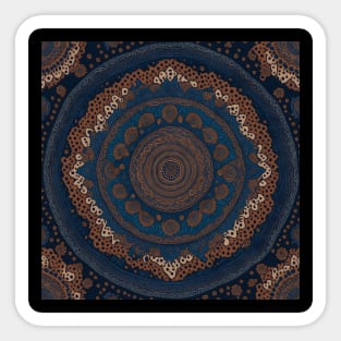 Boho Ethnic Mandala Pattern Sticker